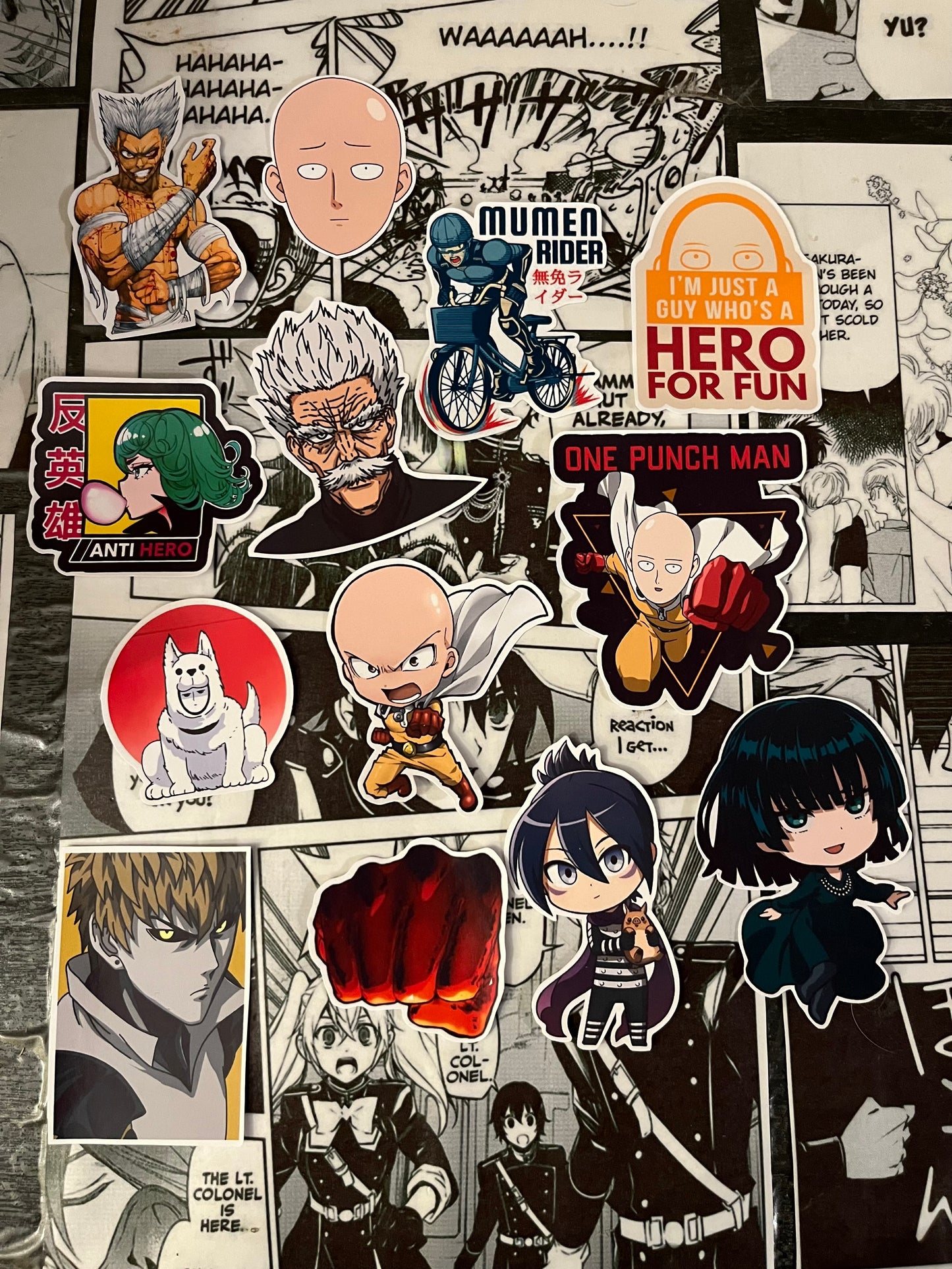 Stickers x13 One punch man