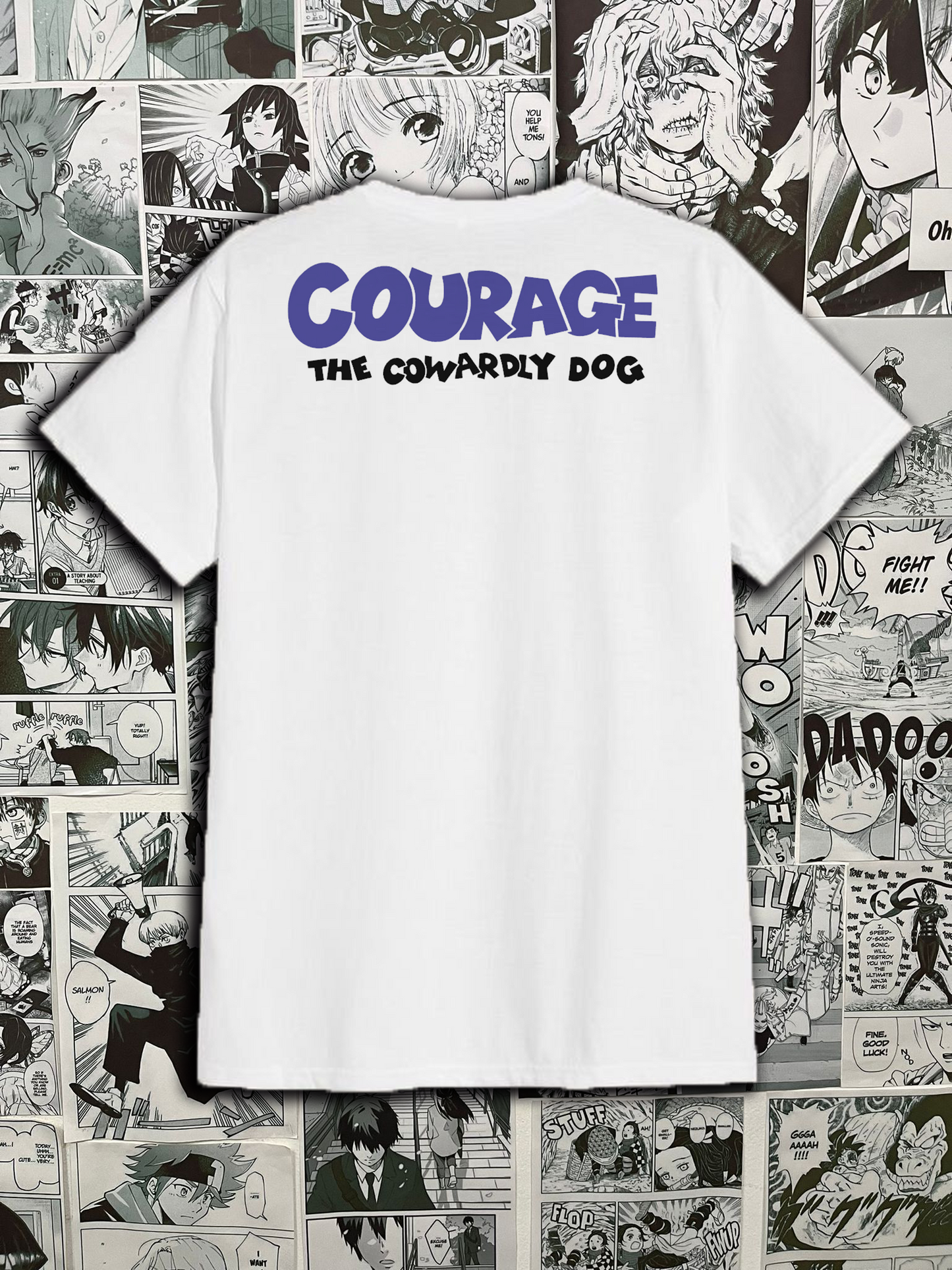 Remera Coraje el perro cobarde