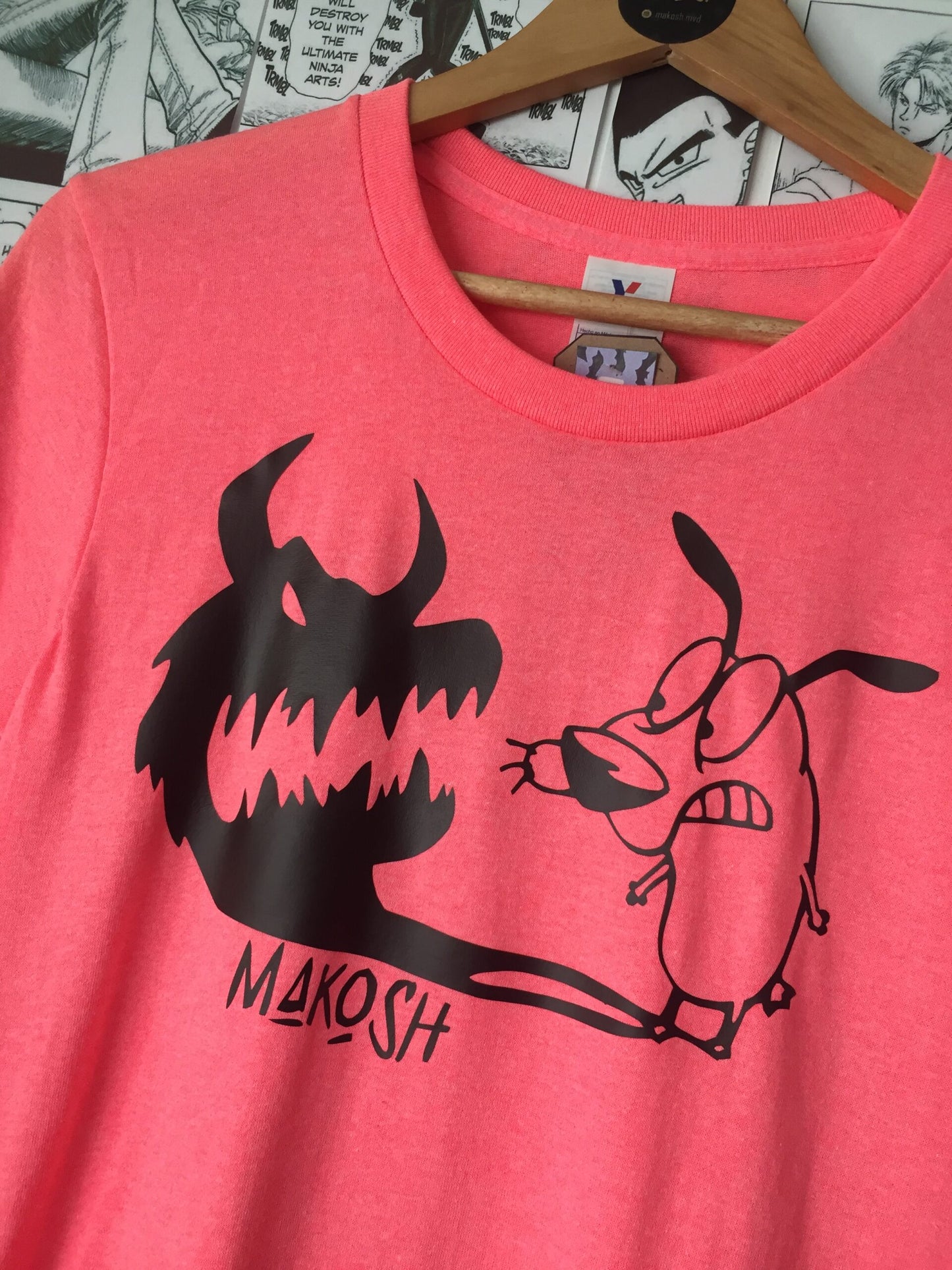 Remera Coraje el perro cobarde - 90's cartoon