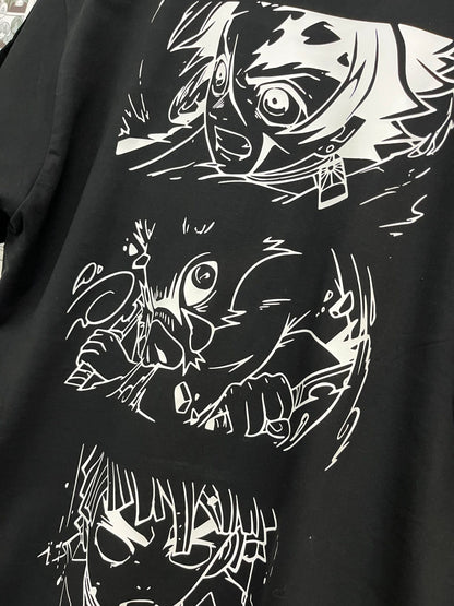 Remera Tanjiro, Inosuke y Zenitsu - Kimetsu no yaiba