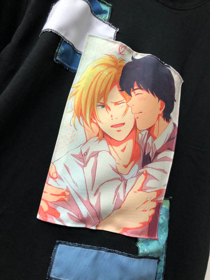 Remera Ash x Eiji parches - Banana fish