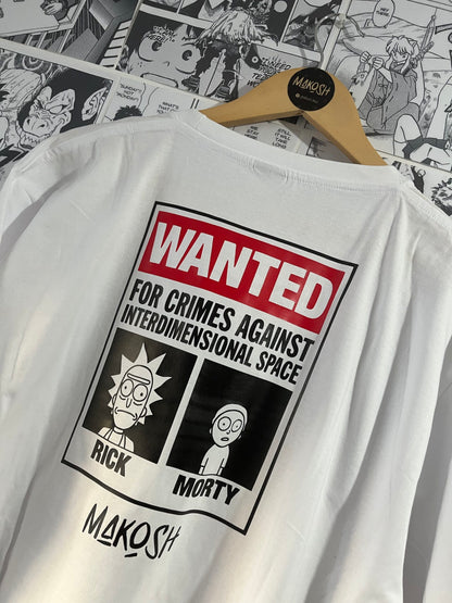 Remera Wanted - Rick & Morty