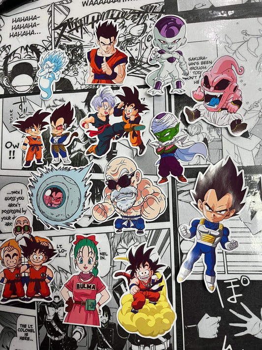 Stickers x13 Dragon ball