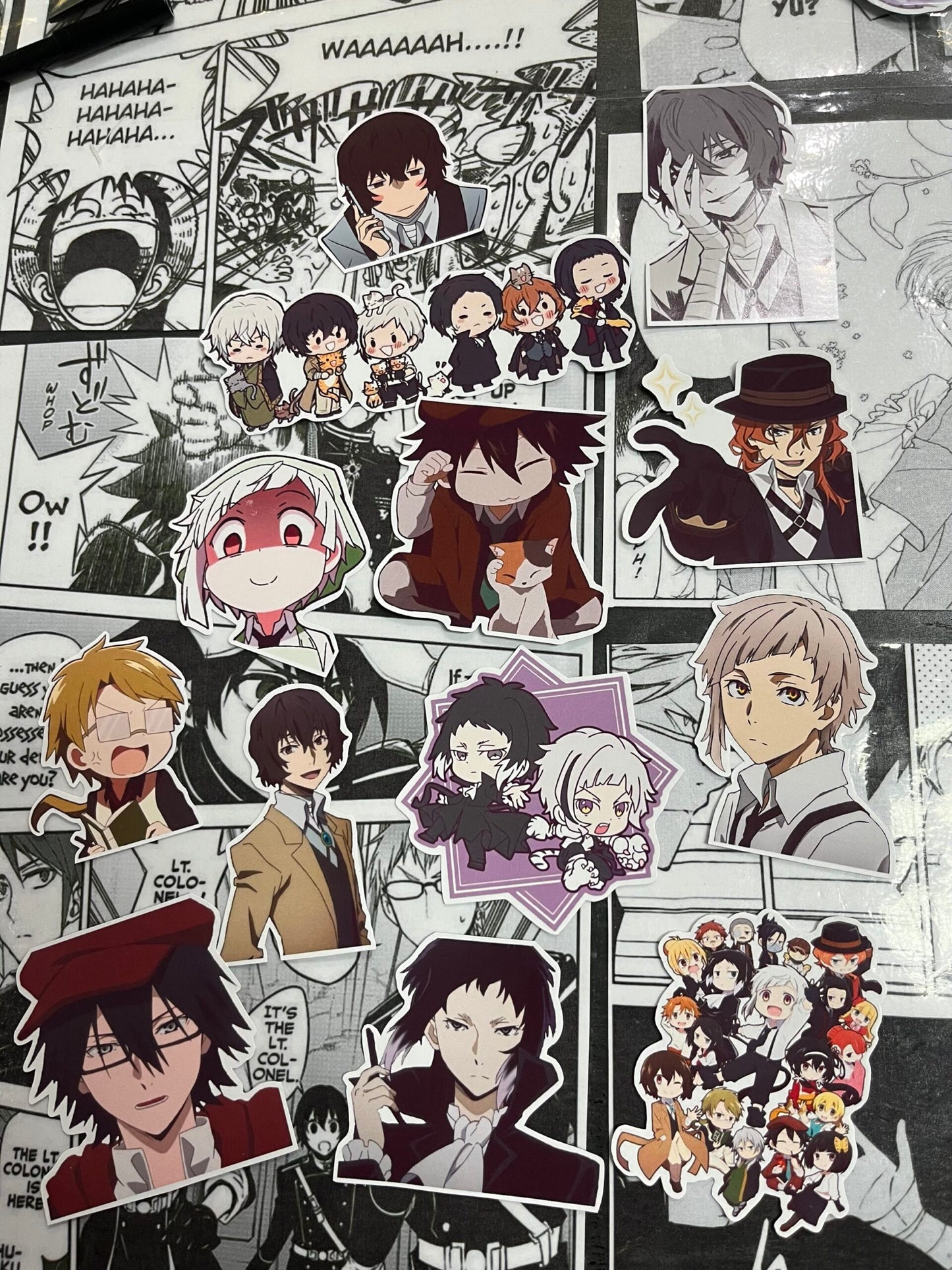 Stickers x13 Bungo stray dogs