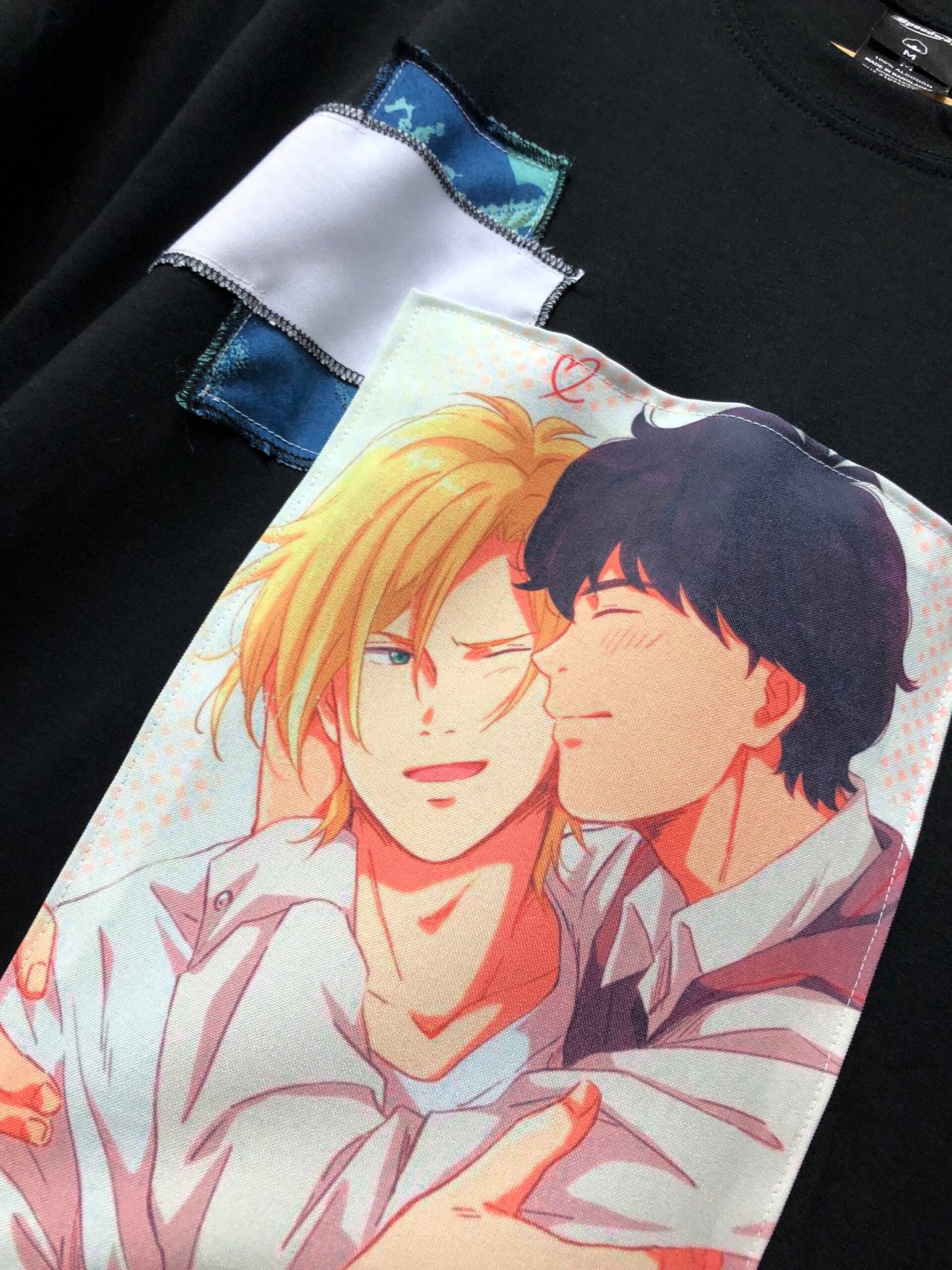 Remera Ash x Eiji parches - Banana fish