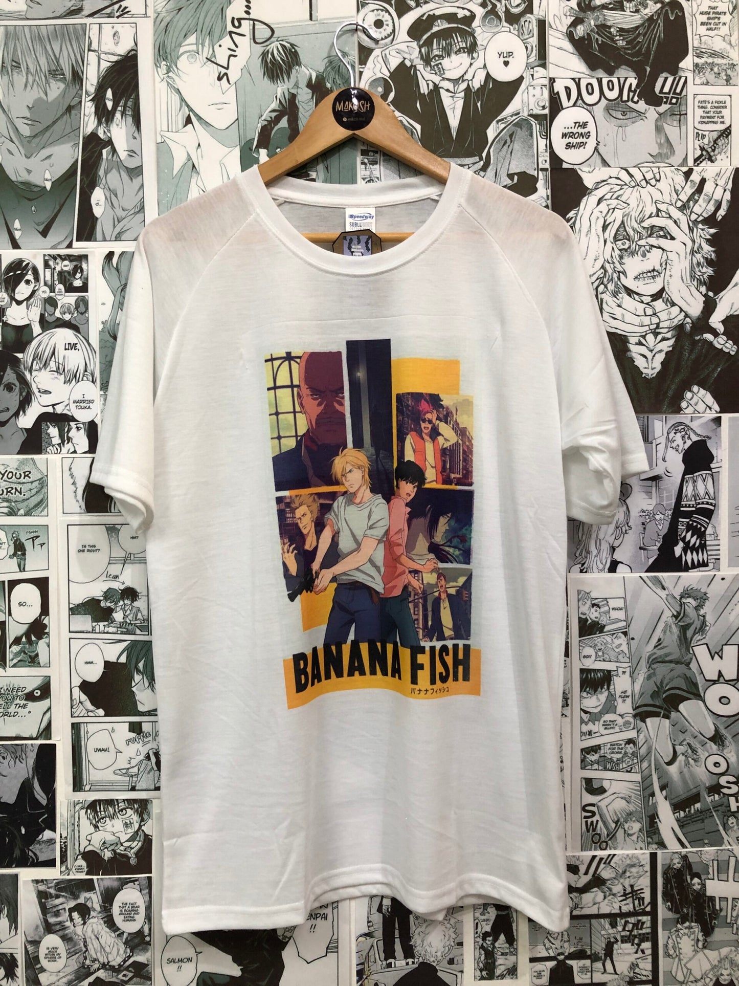 Remera sublimada Banana fish