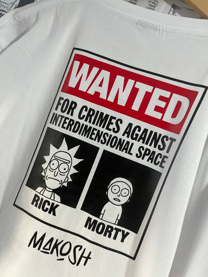 Remera Wanted - Rick & Morty