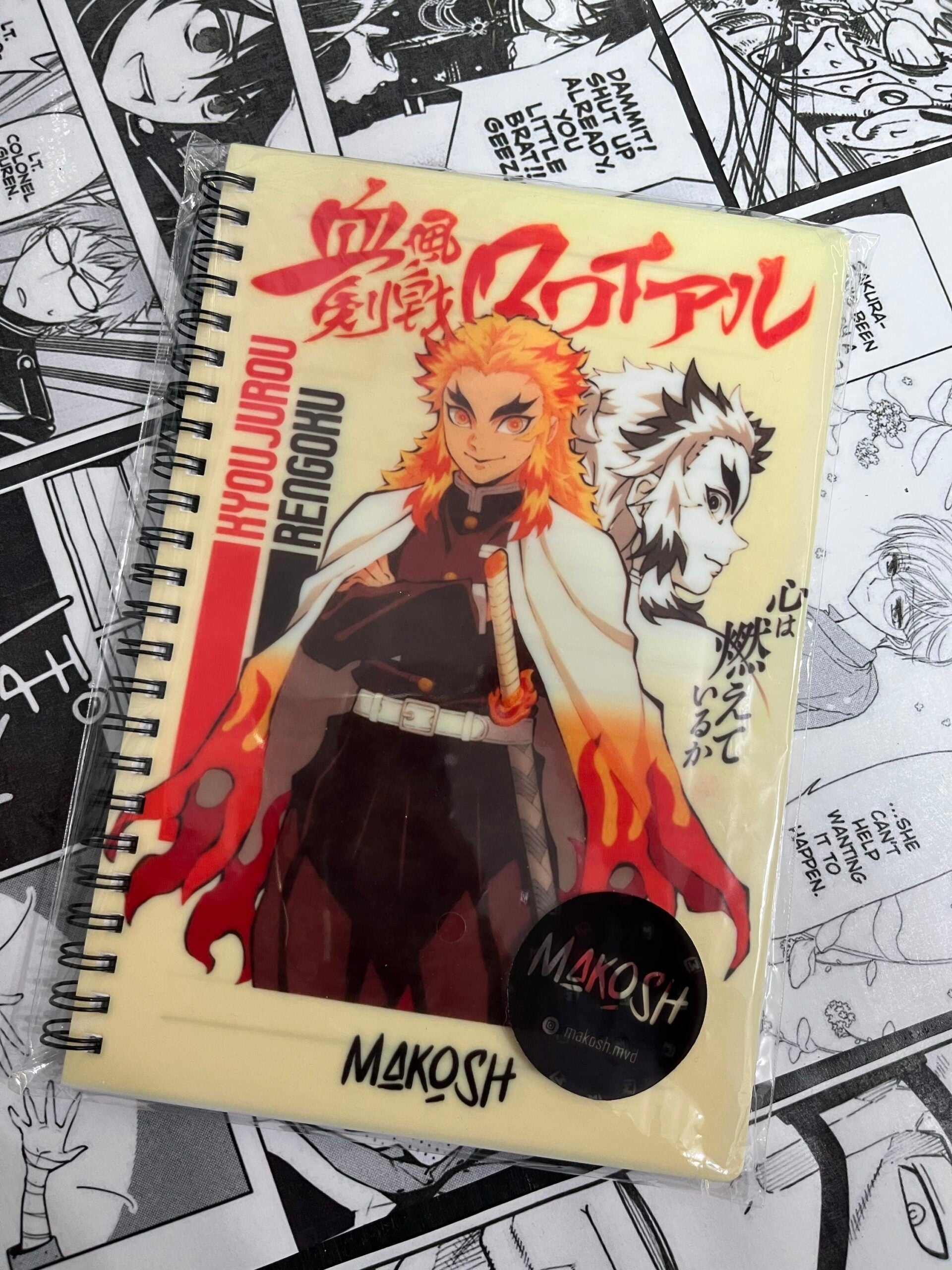 Cuaderno A5 Rengoku - Kimetsu no yaiba
